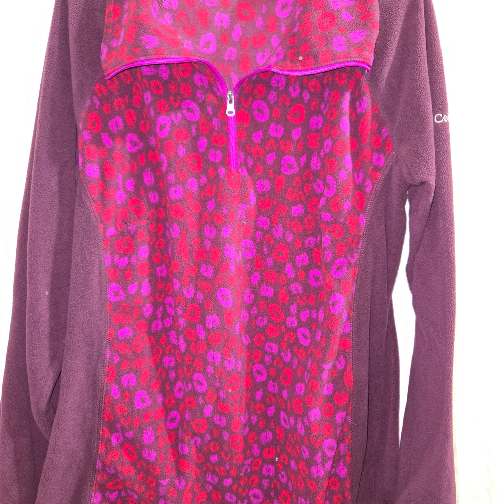 Columbia Purple and Pink Fleece Pullover